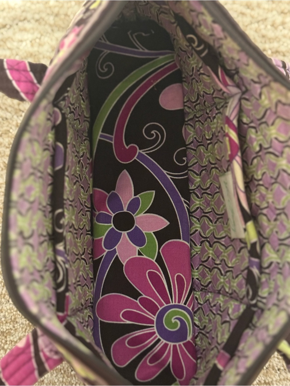 Vera Bradley Tote Bag | Purple Punch - Picture 5 of 8